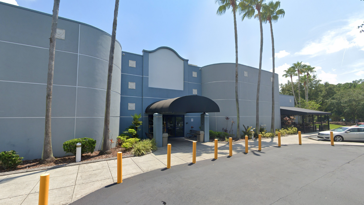 Outside of the building of the TGH Ice Plex Tampa, FL